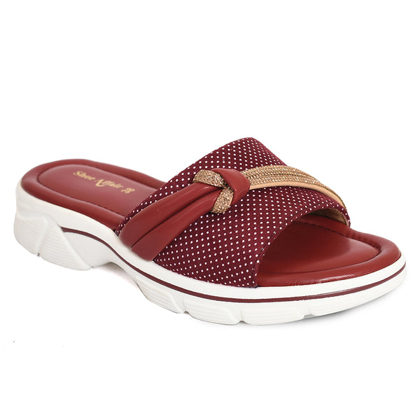 Ladies Casual PU Slipper
