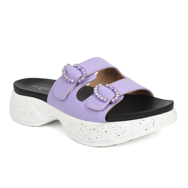 Ladies Casual PU Slipper